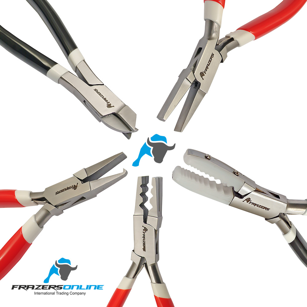 Jewellery Making Tools Tool Kits Set of 5x Flat Half Round, Bow